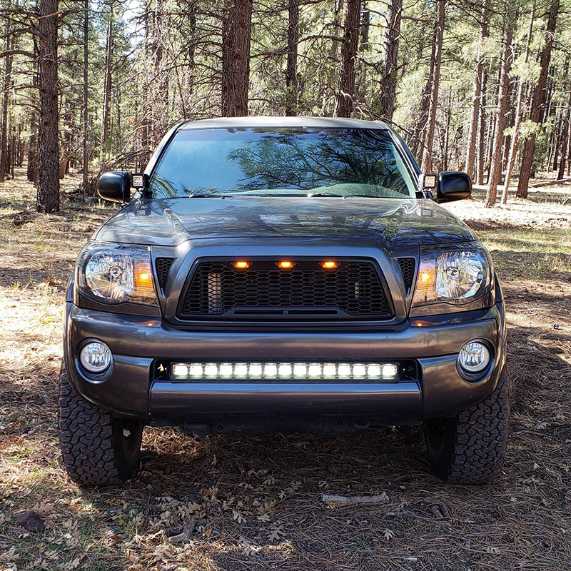 Toyota Tacoma Grilles with raptor lights and easy to install