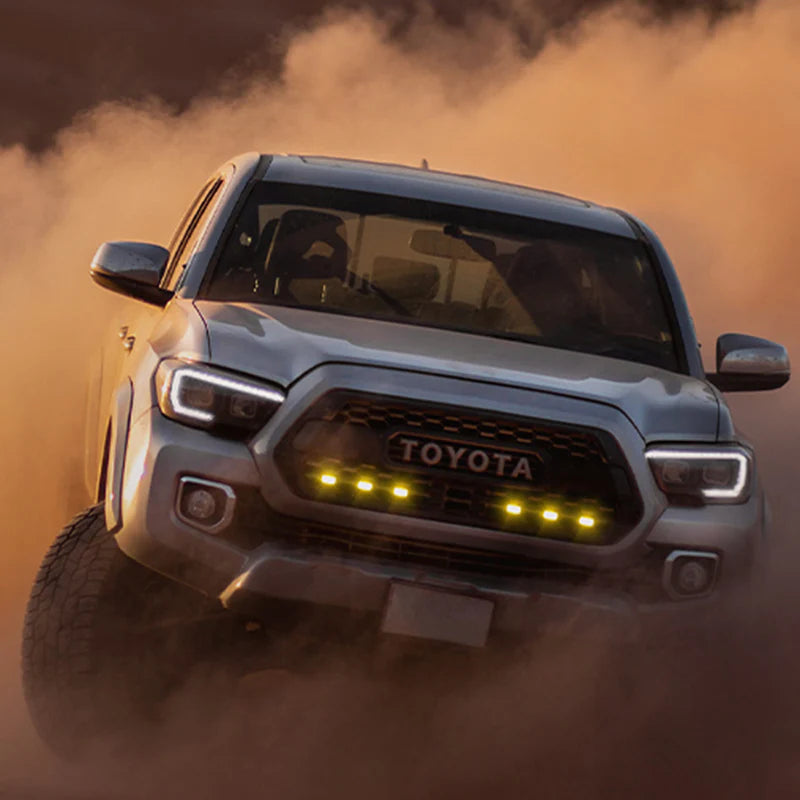 6 Pods Projector LED Insert Grill Lights for 2016-2023 Toyota Tacoma TRD PRO