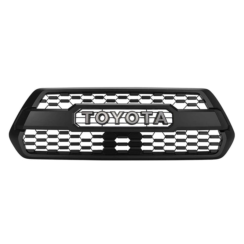 Roxmad Black Grill With Grey Letter For 2016-Later Toyota Tacoma
