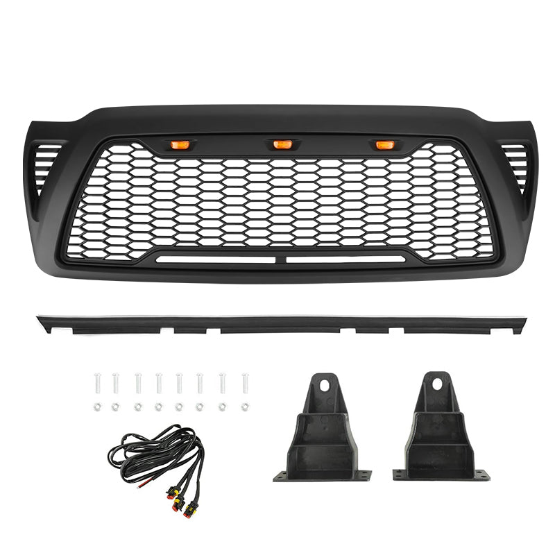 Roxmad Front Grill with Raptor Lights for 2005-2011 Toyota Tacoma