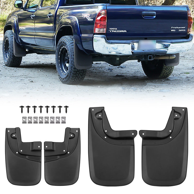 Roxmad Mud Flaps Mud Guards Splash for 2005-2015 Toyota Tacoma w/ Fender Flares