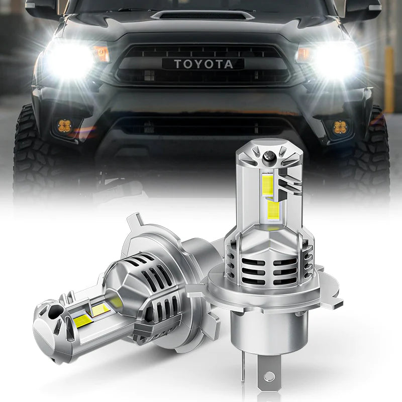 Roxmad H4 9003 LED Projector Headlight Bulbs With Hi/Lo Beam For 2012-2015 Toyota Tacoma