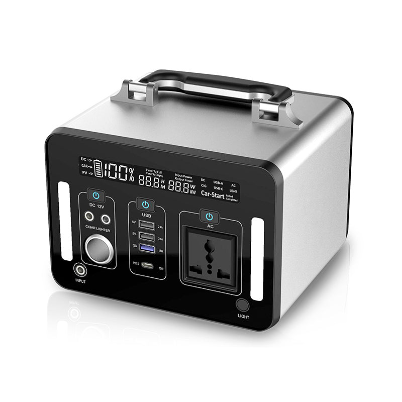 Roxmad 500W/1000W Portable Power Station Explorer with LED Flood Lights for Outdoor Off-road