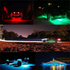 Roxmad 8 PCS RGB LED Rock Lights Wireless Bluetooth Music Flashing Multi Color