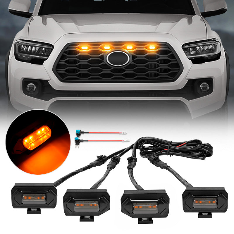 Roxmad LED Grille Lights Kit for 2020-Later OEM Tacoma TRD Off Road & TRD Sport