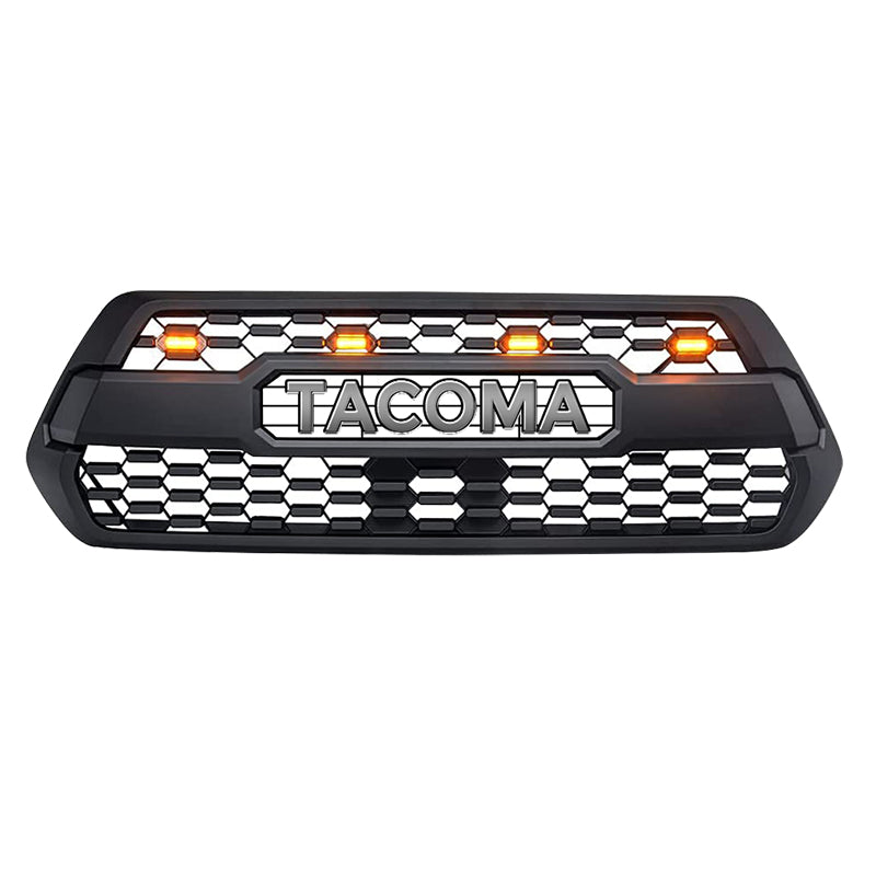 Grill with LED Amber Light for 2016-2021 Toyota Tacoma